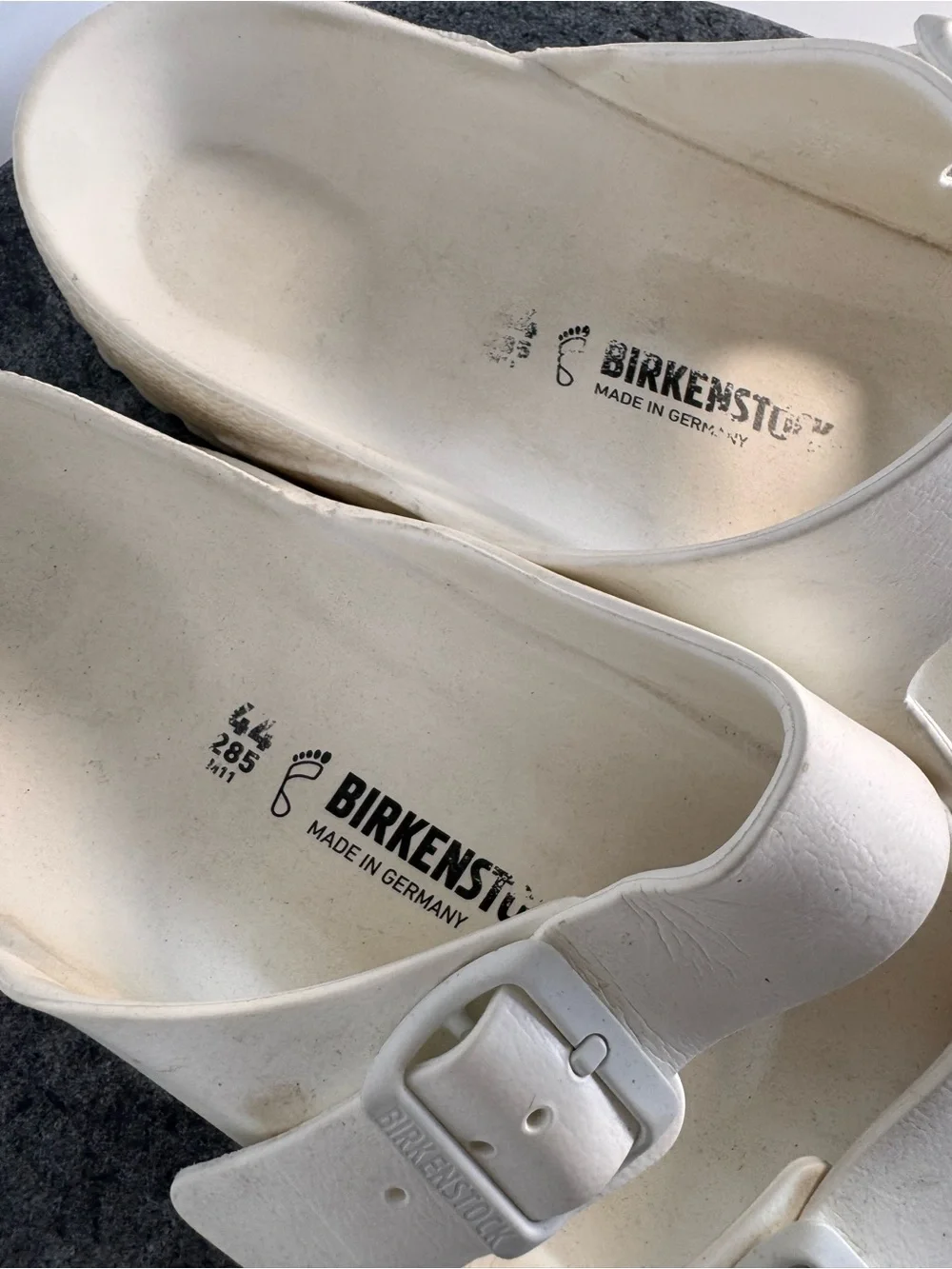 Birkenstocks Sandals EVA Rubber White Arizona Shoes 44